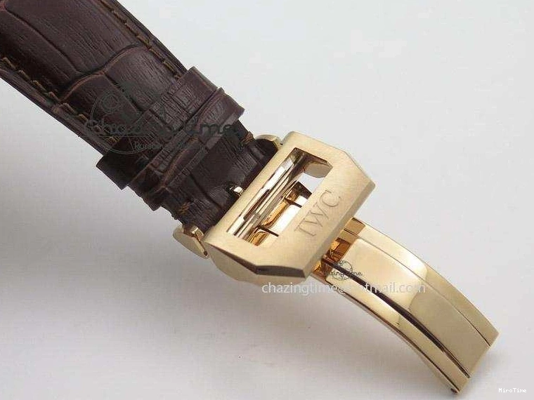 MIROTIME 0403 Portuguese Real PR IW500127 RG ZF 1:1 Best Edition Grey Red Dial On Brown Leather Strap A52010 V AllSeason 7331